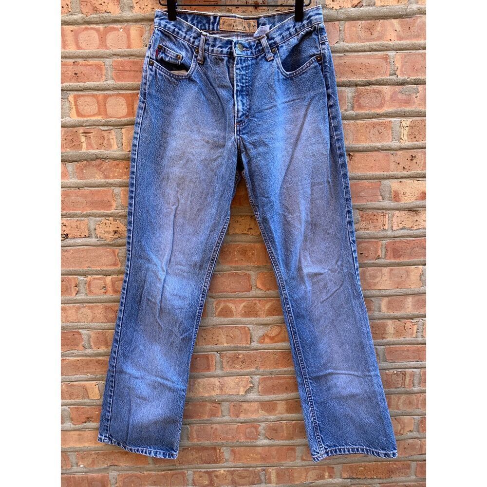 Vintage Y2K Super Faded Medium Wash Low Rise Bootcut Jeans by Mudd Size 11